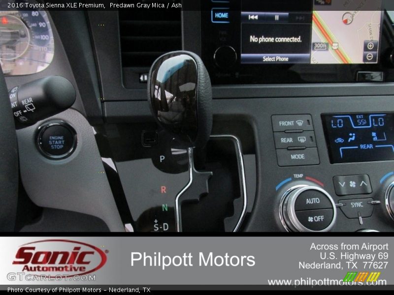 Predawn Gray Mica / Ash 2016 Toyota Sienna XLE Premium