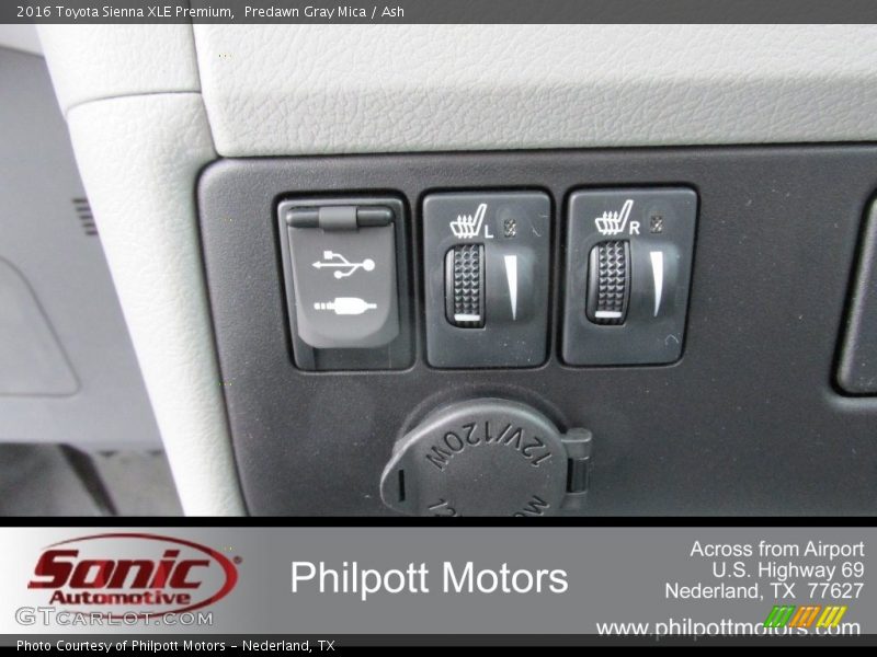 Predawn Gray Mica / Ash 2016 Toyota Sienna XLE Premium