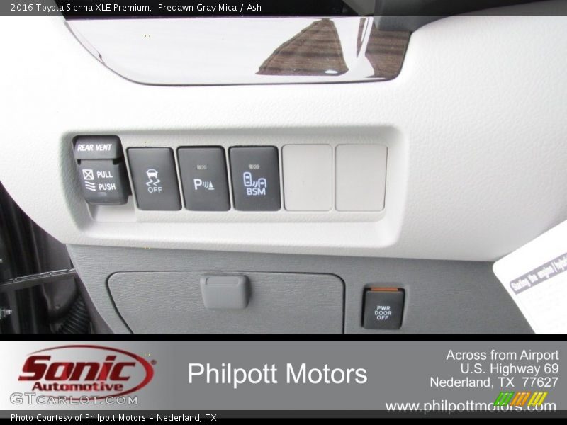 Predawn Gray Mica / Ash 2016 Toyota Sienna XLE Premium