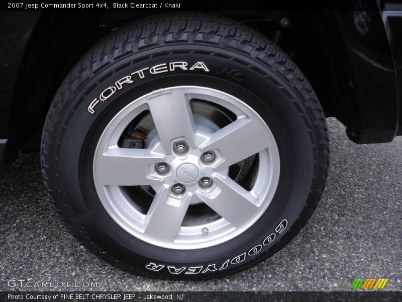 Black Clearcoat / Khaki 2007 Jeep Commander Sport 4x4