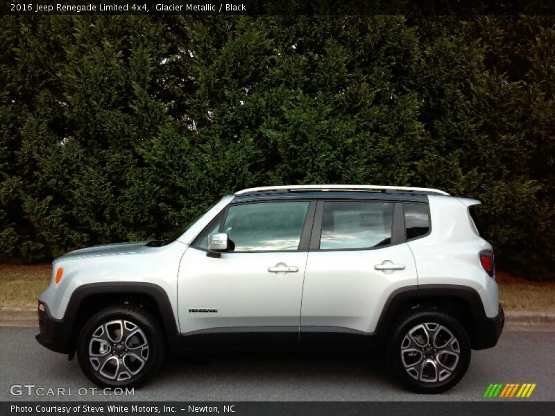 Glacier Metallic / Black 2016 Jeep Renegade Limited 4x4