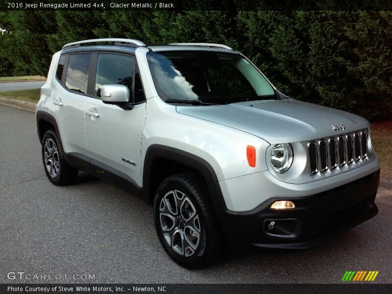 Glacier Metallic / Black 2016 Jeep Renegade Limited 4x4