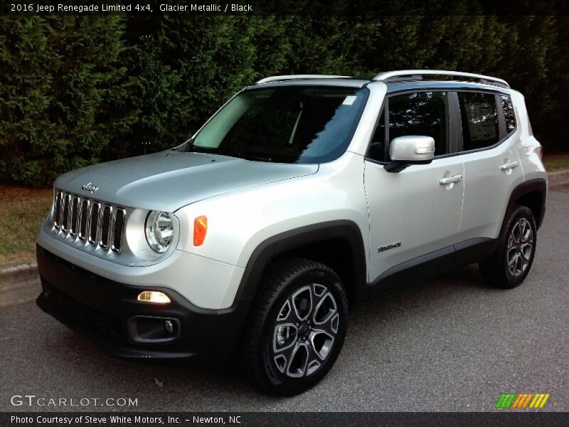 Glacier Metallic / Black 2016 Jeep Renegade Limited 4x4