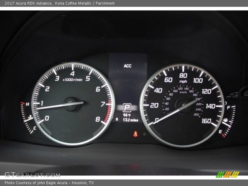 Kona Coffee Metallic / Parchment 2017 Acura RDX Advance