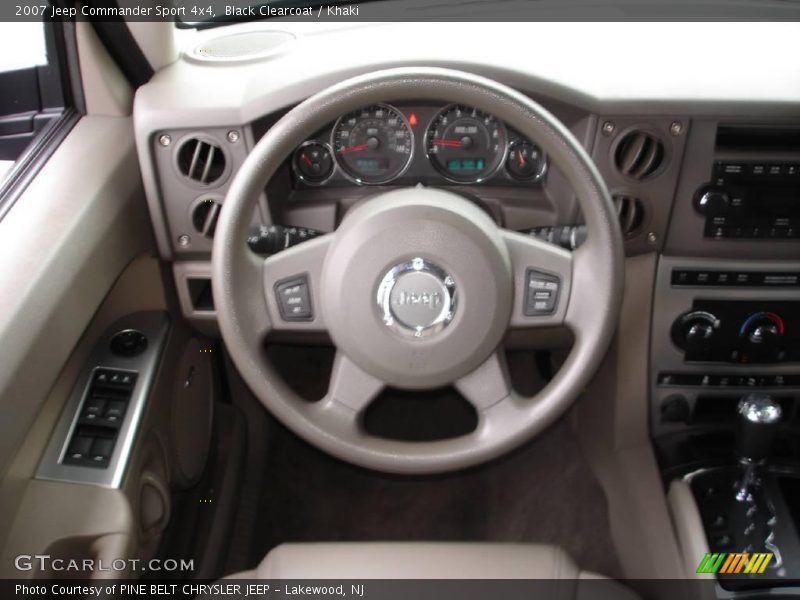 Black Clearcoat / Khaki 2007 Jeep Commander Sport 4x4