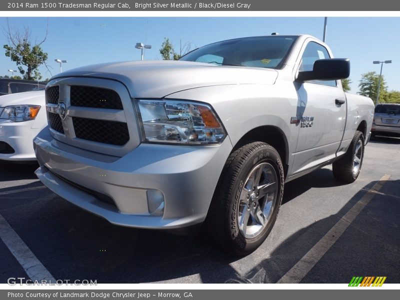 Bright Silver Metallic / Black/Diesel Gray 2014 Ram 1500 Tradesman Regular Cab