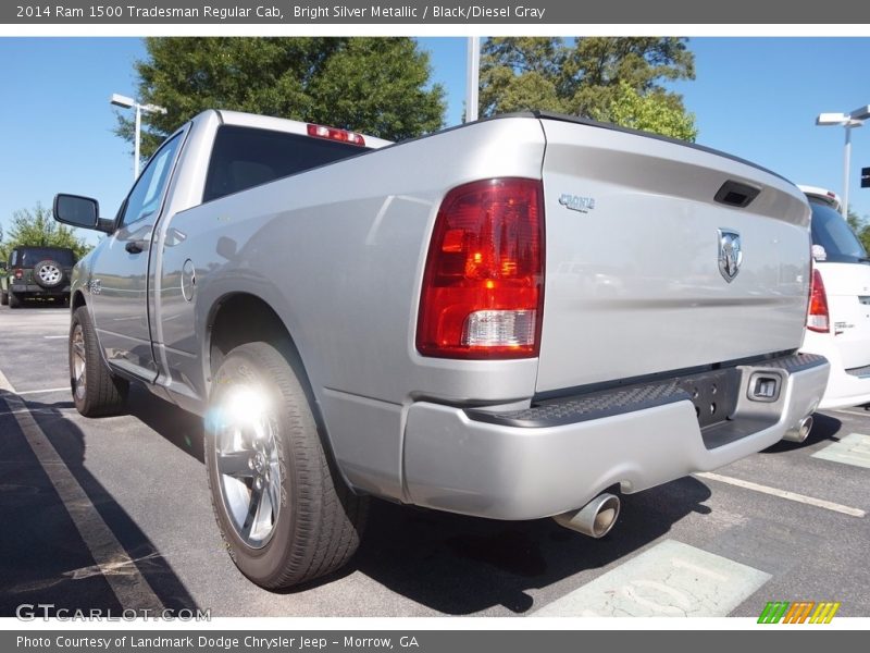 Bright Silver Metallic / Black/Diesel Gray 2014 Ram 1500 Tradesman Regular Cab