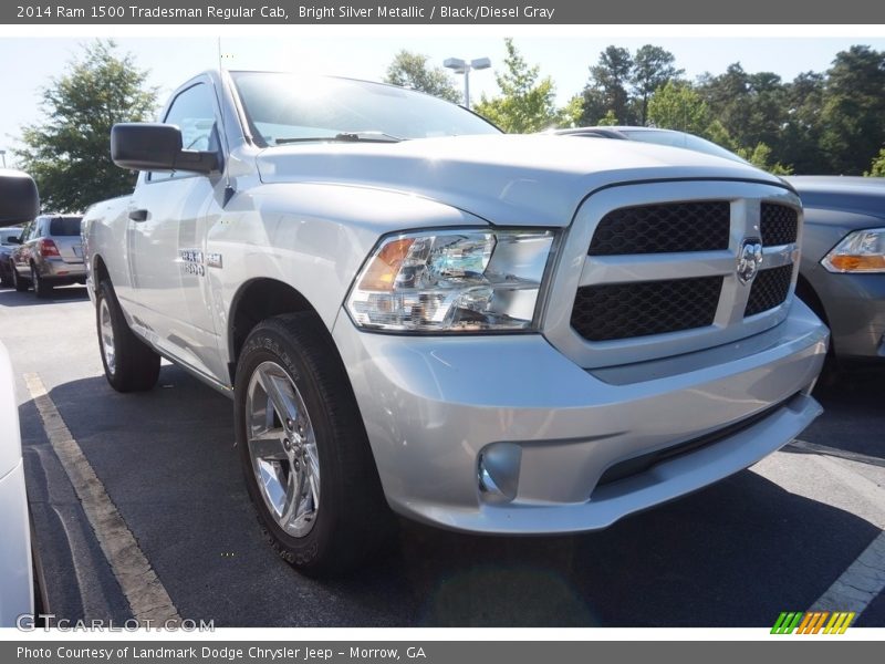 Bright Silver Metallic / Black/Diesel Gray 2014 Ram 1500 Tradesman Regular Cab