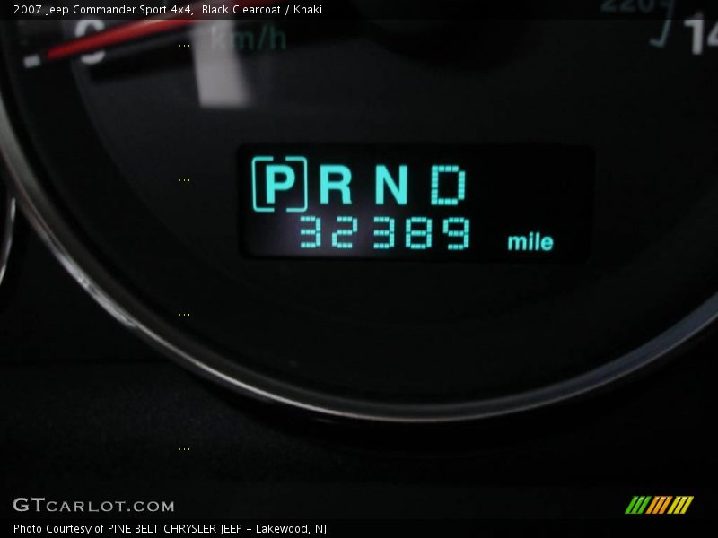 Black Clearcoat / Khaki 2007 Jeep Commander Sport 4x4