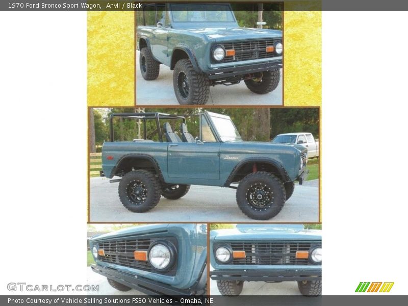 Anvil / Black 1970 Ford Bronco Sport Wagon