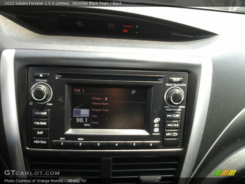 Obsidian Black Pearl / Black 2012 Subaru Forester 2.5 X Limited