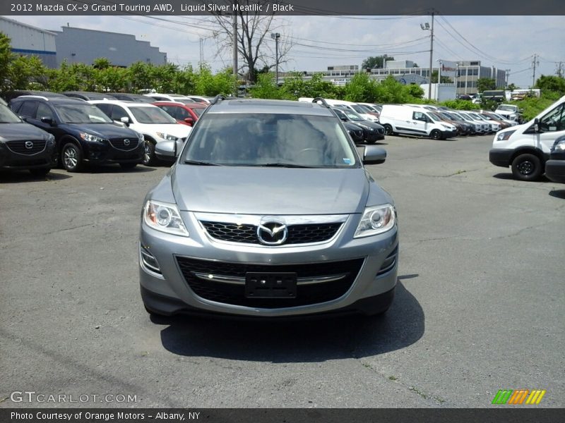 Liquid Silver Meatllic / Black 2012 Mazda CX-9 Grand Touring AWD