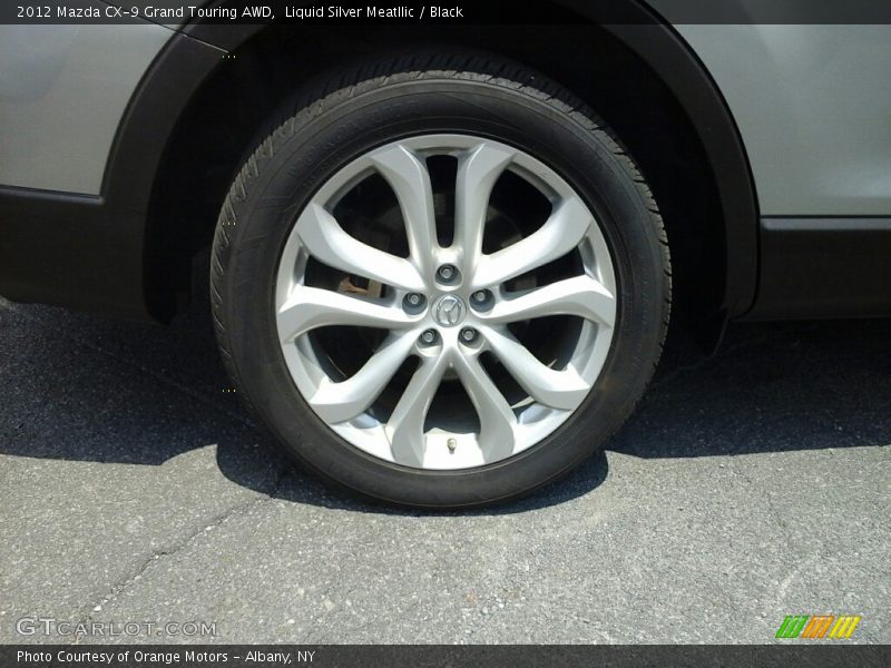 Liquid Silver Meatllic / Black 2012 Mazda CX-9 Grand Touring AWD