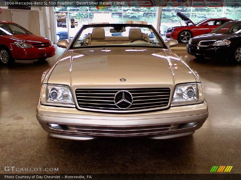 Desert Silver Metallic / Shell 2000 Mercedes-Benz SL 500 Roadster