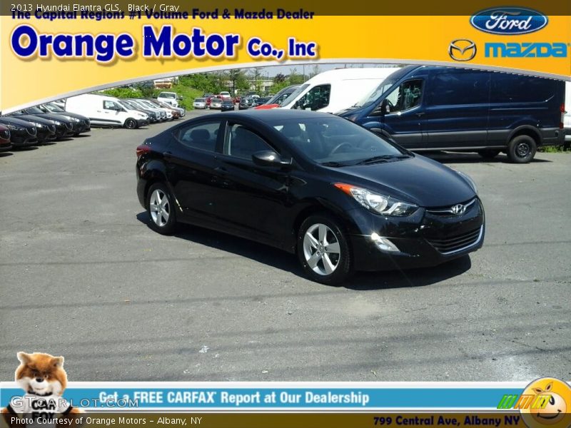 Black / Gray 2013 Hyundai Elantra GLS