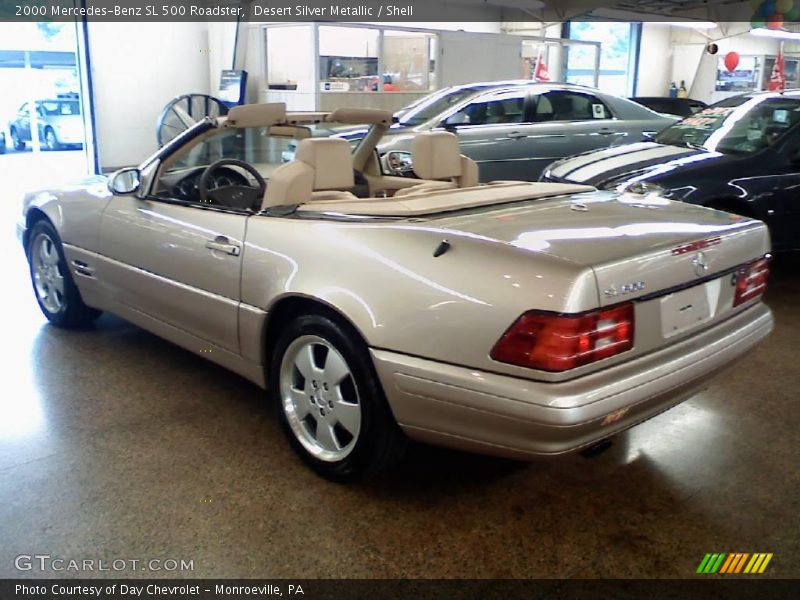 Desert Silver Metallic / Shell 2000 Mercedes-Benz SL 500 Roadster