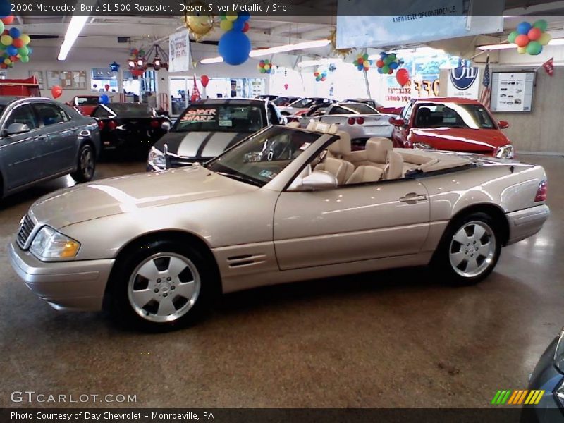 Desert Silver Metallic / Shell 2000 Mercedes-Benz SL 500 Roadster