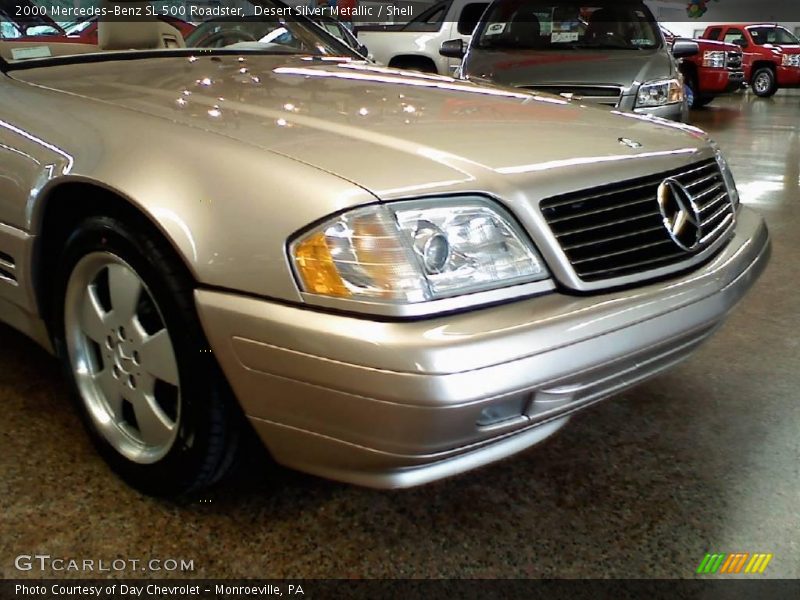 Desert Silver Metallic / Shell 2000 Mercedes-Benz SL 500 Roadster