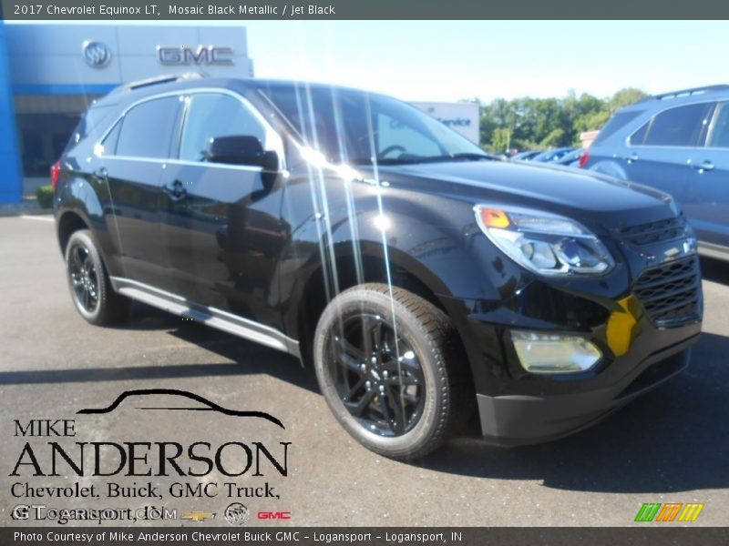 Mosaic Black Metallic / Jet Black 2017 Chevrolet Equinox LT
