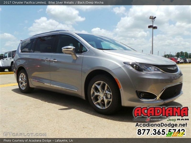 Billet Silver Metallic / Black/Deep Mocha 2017 Chrysler Pacifica Limited