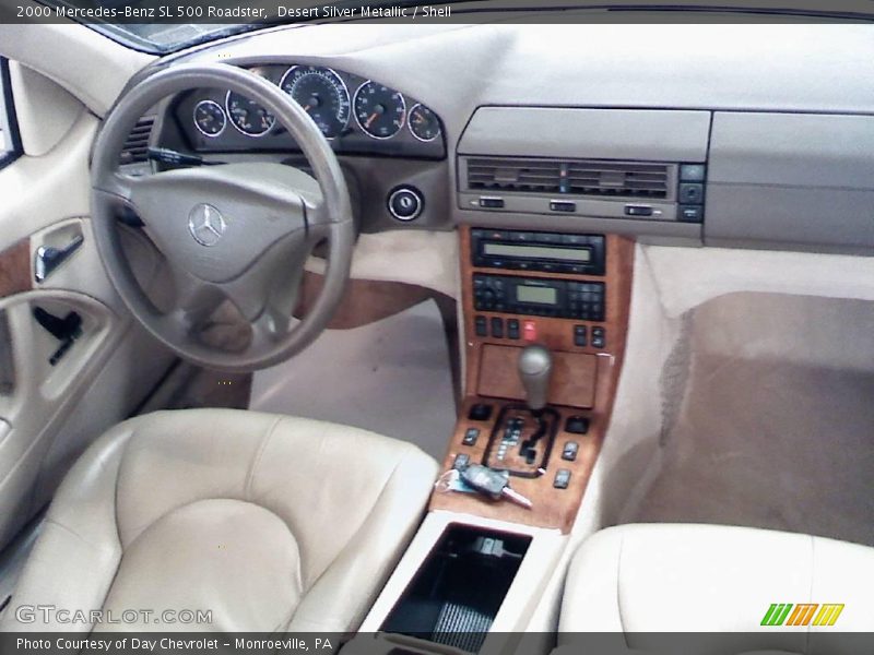 Desert Silver Metallic / Shell 2000 Mercedes-Benz SL 500 Roadster