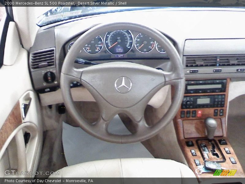 Desert Silver Metallic / Shell 2000 Mercedes-Benz SL 500 Roadster