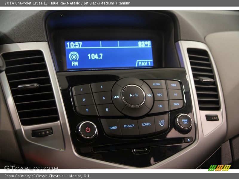 Blue Ray Metallic / Jet Black/Medium Titanium 2014 Chevrolet Cruze LS