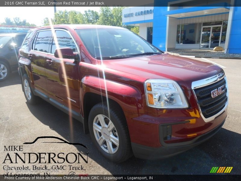Crimson Red Tintcoat / Jet Black 2016 GMC Terrain SLE