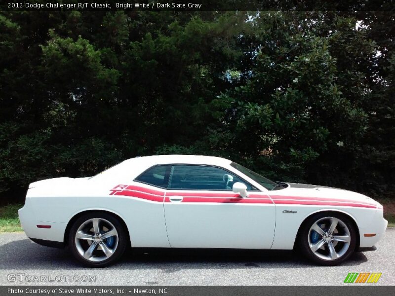 Bright White / Dark Slate Gray 2012 Dodge Challenger R/T Classic