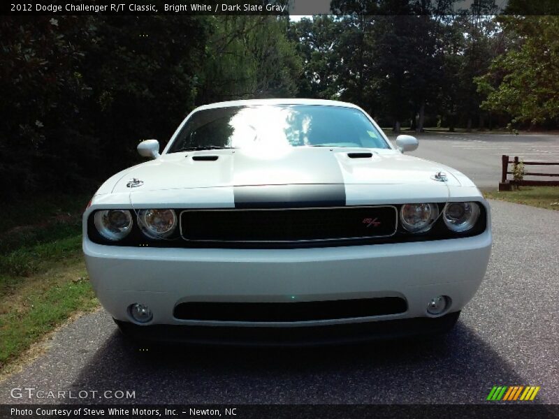 Bright White / Dark Slate Gray 2012 Dodge Challenger R/T Classic