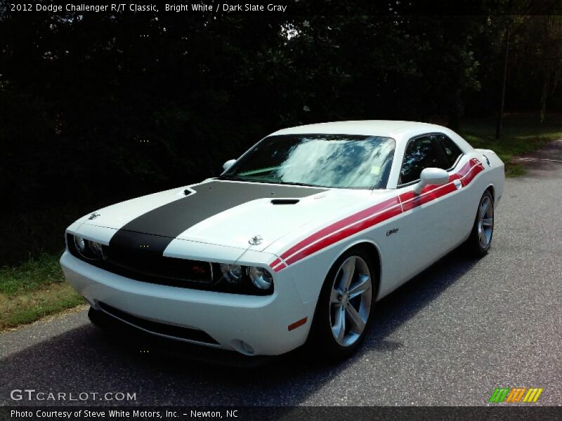 Bright White / Dark Slate Gray 2012 Dodge Challenger R/T Classic