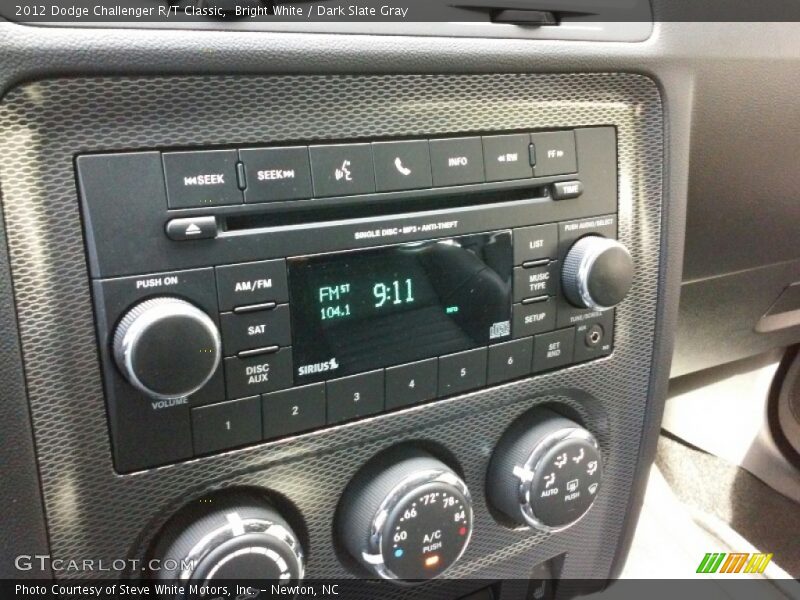 Bright White / Dark Slate Gray 2012 Dodge Challenger R/T Classic