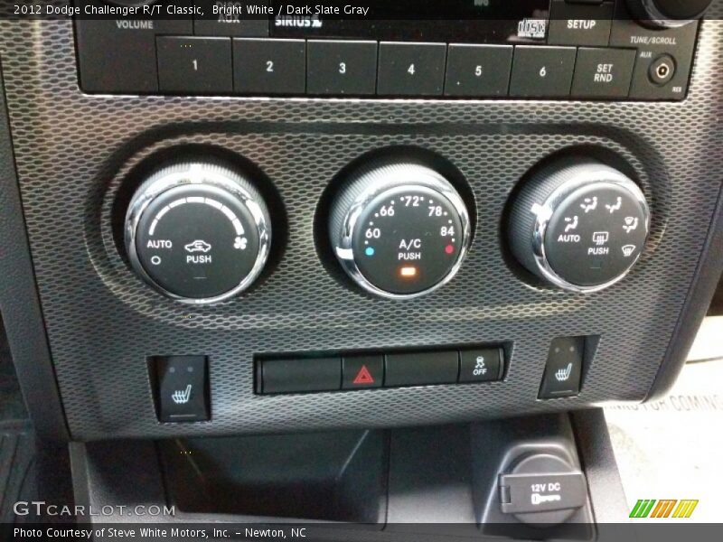Bright White / Dark Slate Gray 2012 Dodge Challenger R/T Classic