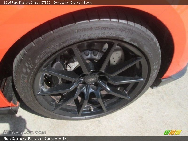 Competition Orange / Ebony 2016 Ford Mustang Shelby GT350