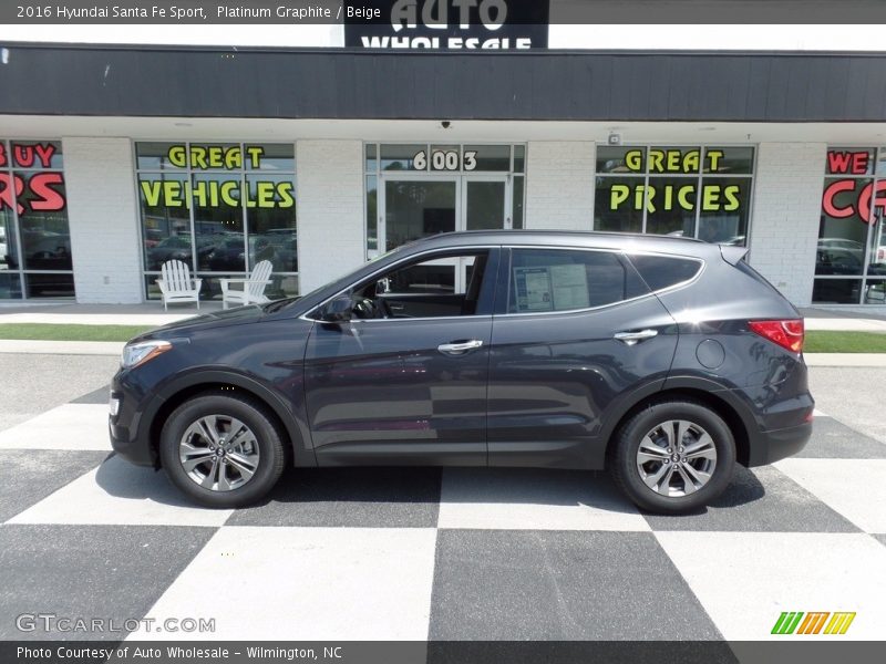 Platinum Graphite / Beige 2016 Hyundai Santa Fe Sport