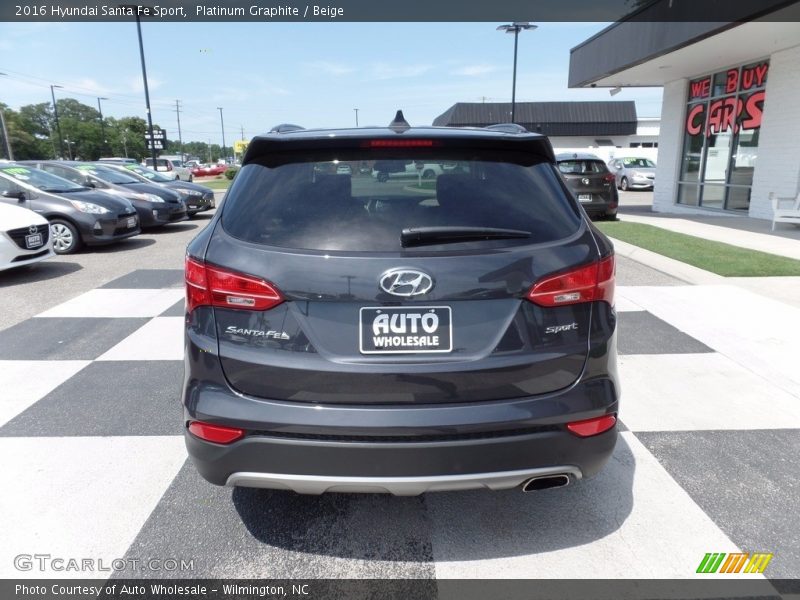Platinum Graphite / Beige 2016 Hyundai Santa Fe Sport