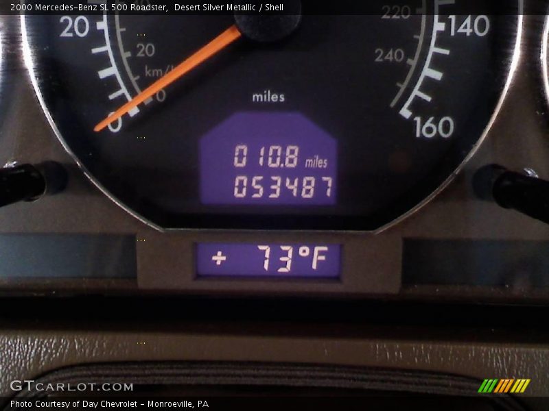 Desert Silver Metallic / Shell 2000 Mercedes-Benz SL 500 Roadster