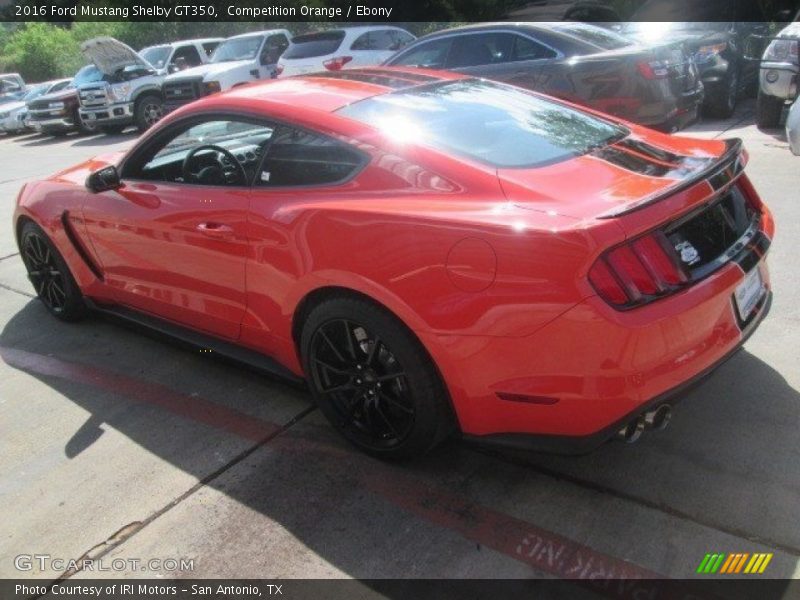 Competition Orange / Ebony 2016 Ford Mustang Shelby GT350