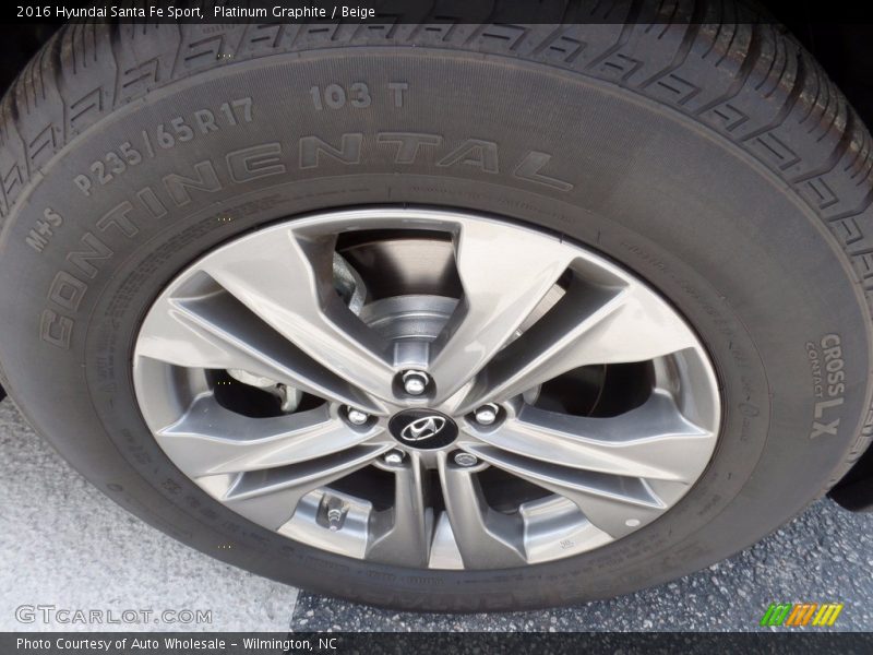 Platinum Graphite / Beige 2016 Hyundai Santa Fe Sport