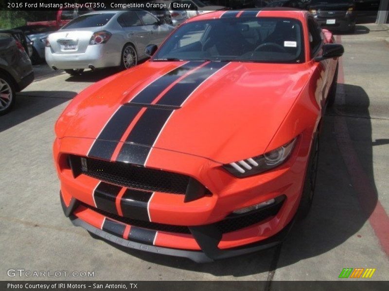 Competition Orange / Ebony 2016 Ford Mustang Shelby GT350