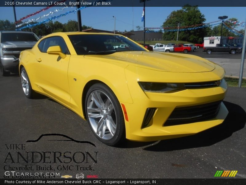 Bright Yellow / Jet Black 2016 Chevrolet Camaro LT Coupe