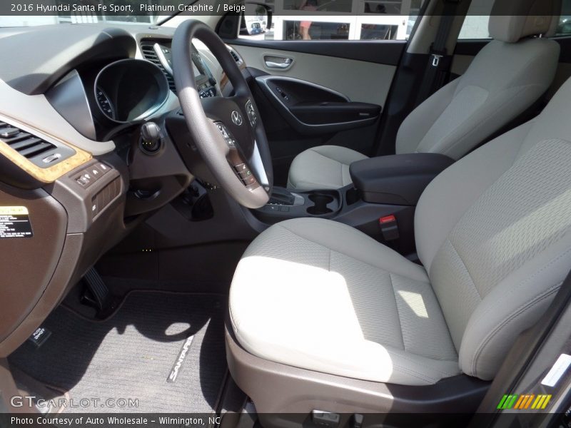 Platinum Graphite / Beige 2016 Hyundai Santa Fe Sport