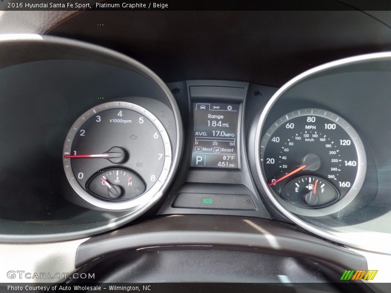 Platinum Graphite / Beige 2016 Hyundai Santa Fe Sport