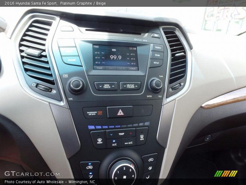 Platinum Graphite / Beige 2016 Hyundai Santa Fe Sport