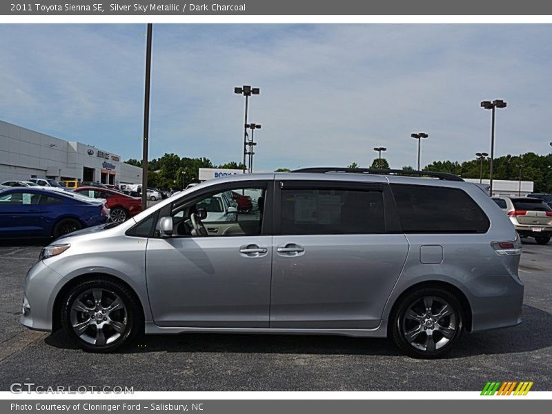 Silver Sky Metallic / Dark Charcoal 2011 Toyota Sienna SE