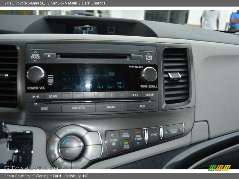 Silver Sky Metallic / Dark Charcoal 2011 Toyota Sienna SE