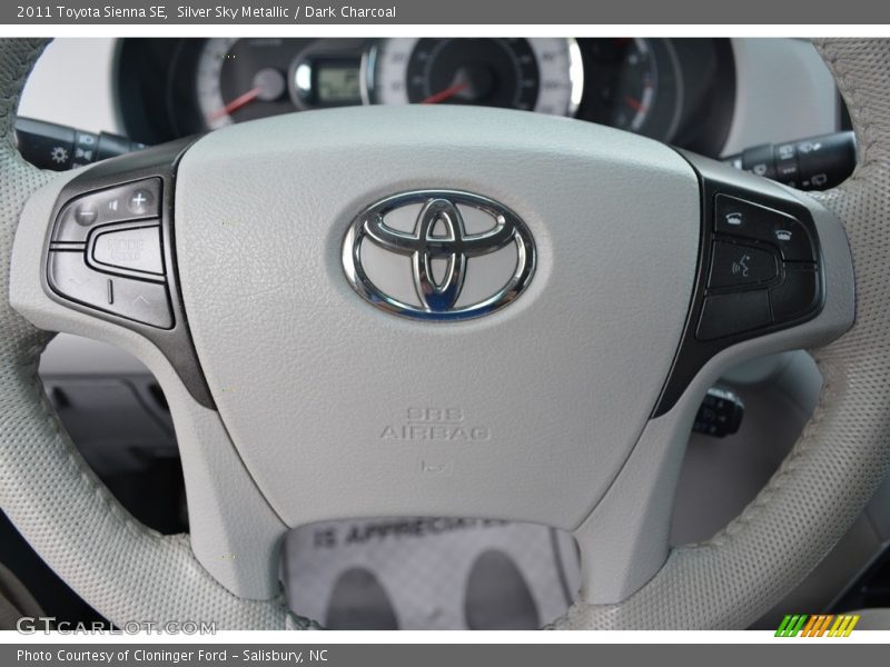 Silver Sky Metallic / Dark Charcoal 2011 Toyota Sienna SE