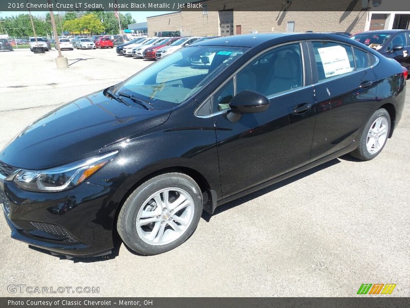 Mosaic Black Metallic / Jet Black 2016 Chevrolet Cruze LT Sedan