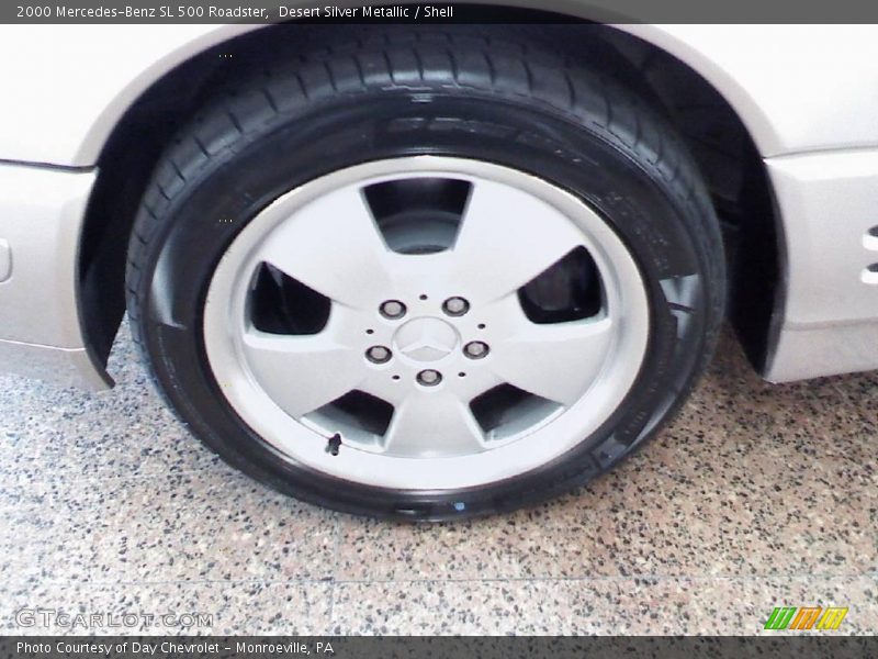 Desert Silver Metallic / Shell 2000 Mercedes-Benz SL 500 Roadster