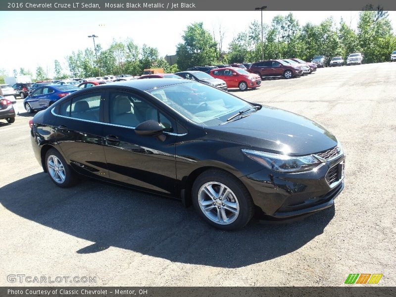 Mosaic Black Metallic / Jet Black 2016 Chevrolet Cruze LT Sedan